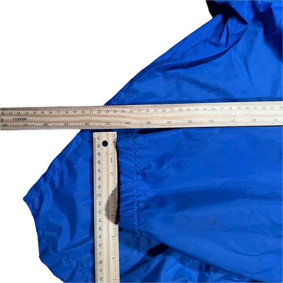 K-Brand XL Vintage Workwear Coach Jacket Blue BIG A Auto Parts 80s Raglan - Picture 5 of 5